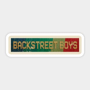 Backstreet boys - RETRO COLOR - VINTAGE Sticker